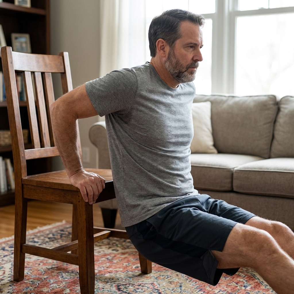 Tricep Dips on a Chair: Proper Form to Protect Your Shoulders